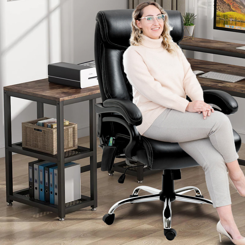 Fauteuil de bureau ergonomique inclinable avec fonction de massage