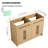 48'' Double Bathroom Vanity Base Only