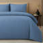 Premium Satin Stripes Duvet Cover Set Reversible With Zipper Closure & Corner Ties-122548806
