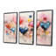 Rose et bleu cœur Pop Art 1 - Art mural Pop Art-586230204-586230202