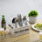Wood Napkin Utensil Silverware Flatware Caddy