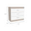 Commode 3 tiroirs, plateau supérieur, quincaillerie en métal-1128346574
