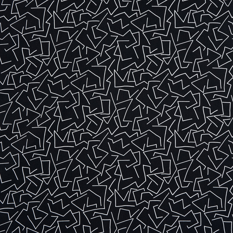 Tissu imprimé Schumacher x Hadiya Williams, Carbone