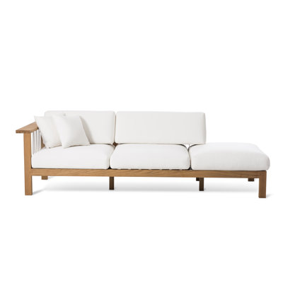 Maro Outdoor Teak Chaise Lounge