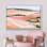 Signe, reproduction d'art sur toile encadrée, peinture pastel multicolore, course, nature, désert, illustrations, art moderne, décoration minimaliste rustique pour le salon, la chambre à coucher, le bureau