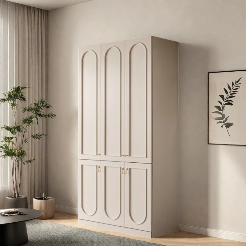 Garde-robe de luxe simple et moderne, H 82,68 po x l 53,15 po x P 23,62 po