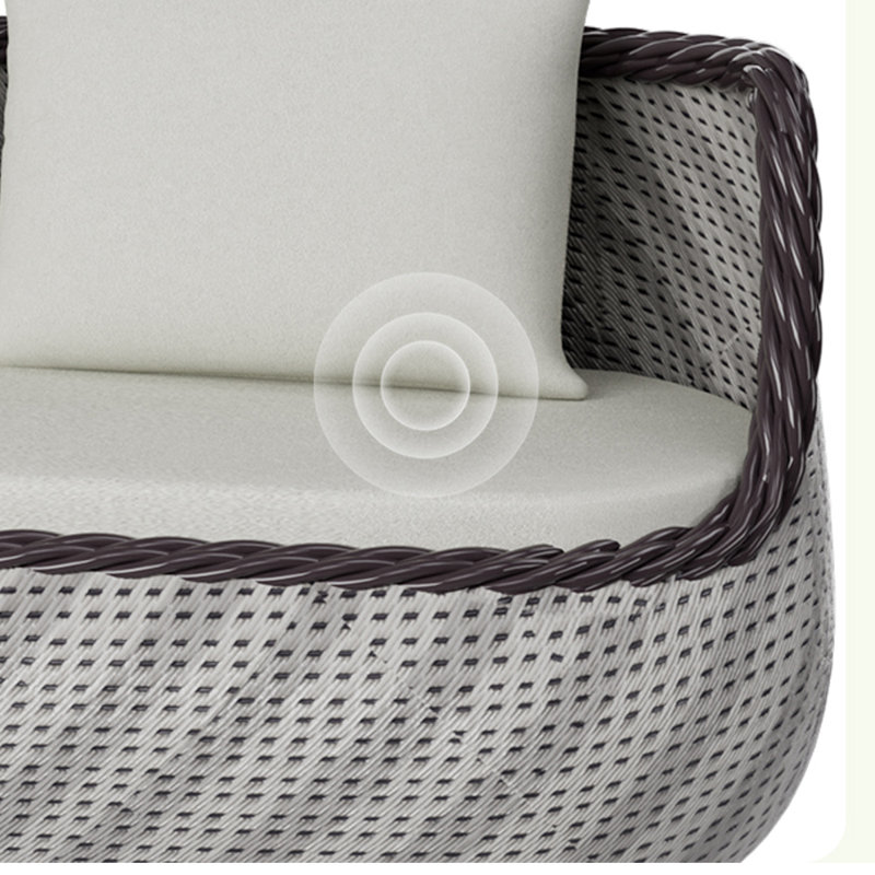 Korwin Wicker 4 - Person Patio Conversation Set with Cushions