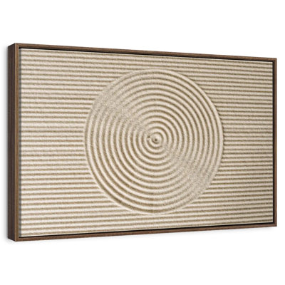 Cercles zen dans le sable
