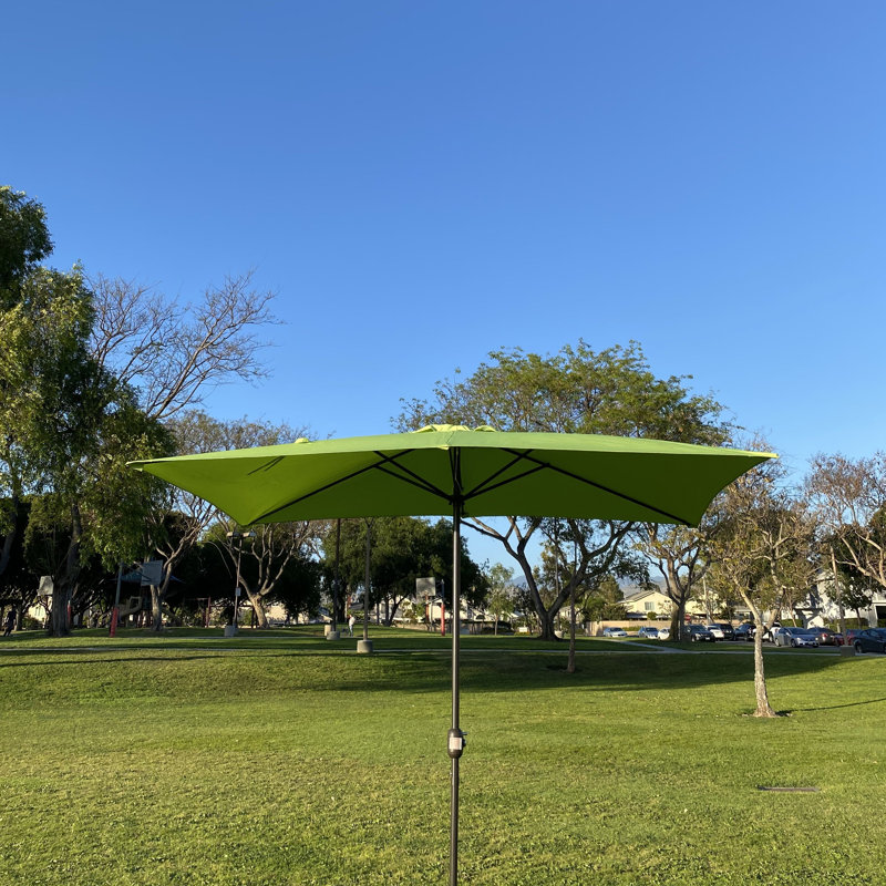 Parasol de marché rectangulaire vert 10 * 6,5 pi Mirjka