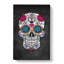 Floral Sugar Skull - Wrapped Canvas-55363838