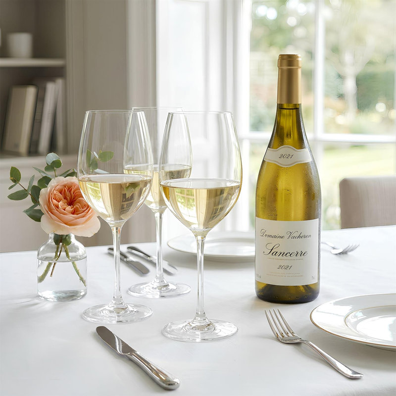Argon Tableware Mayfair Crystal White Wine Glasses, Set of 6