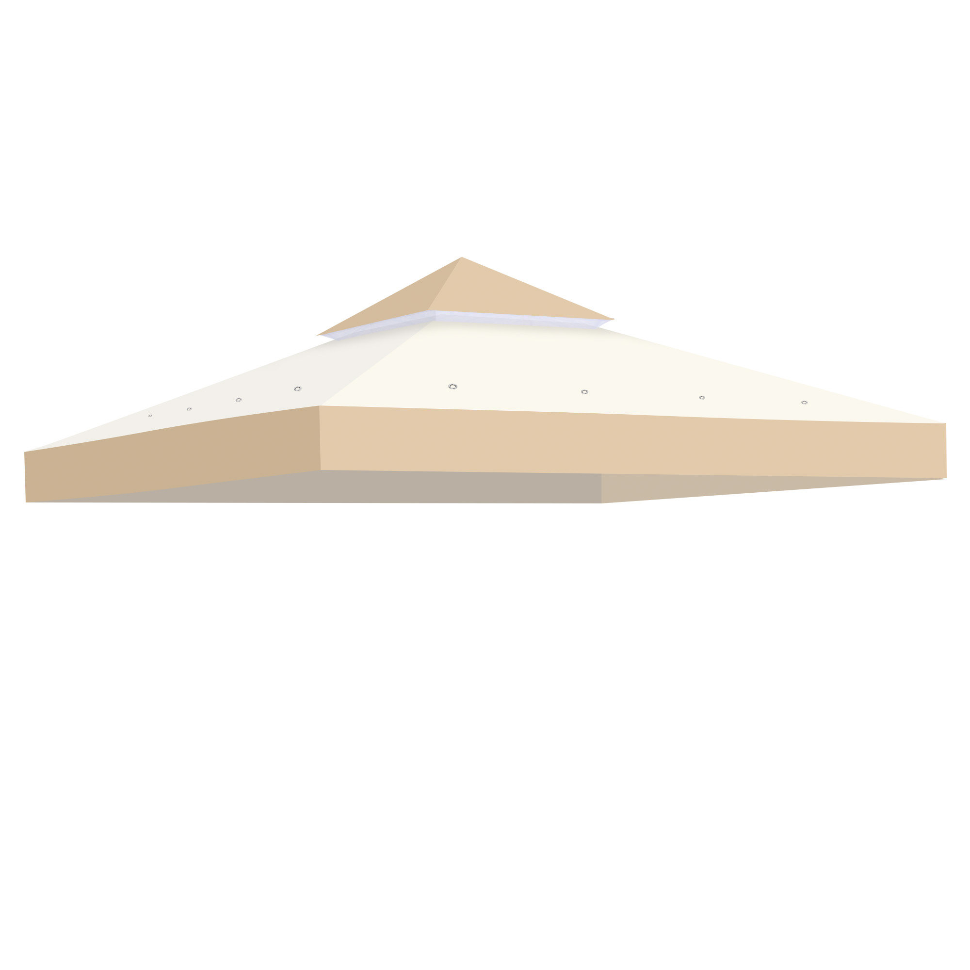 Yescom 3x3 M Pavillon Überdachung – 2-stöckig, UV30+, 200 G/m², Wasserabweisend Für Garten & Café