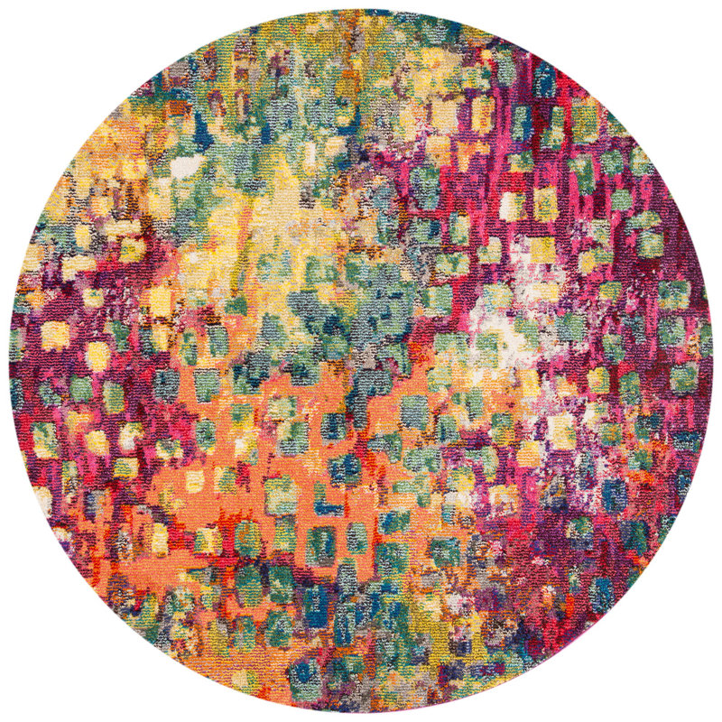Tapis abstrait Vansickle Performance, Rond 8 pi