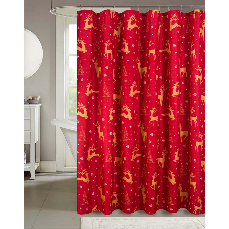 Rideau de douche Christmas Golden