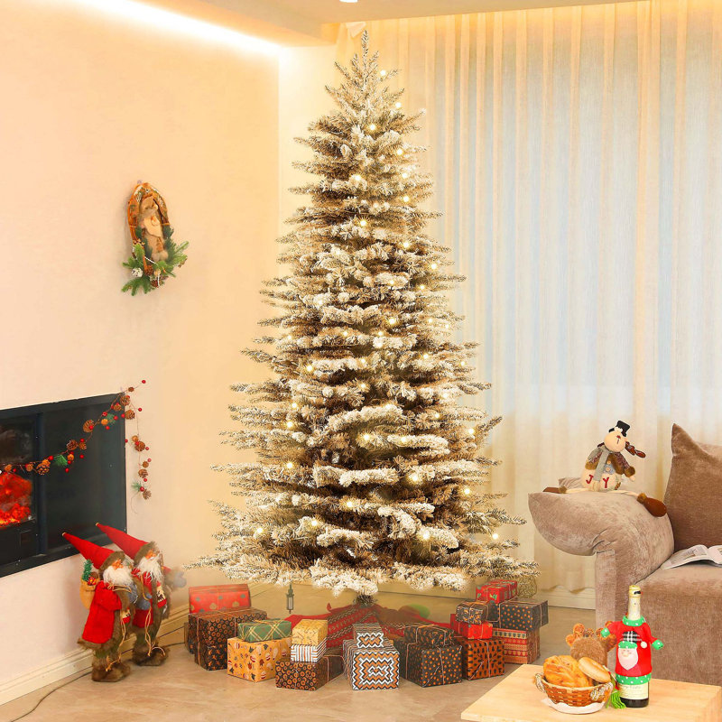 Arbre de Noël artificiel pin 7,5 pi, H 7,4 po