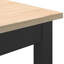 Solid Wood Top Metal Base Dining Table-41328899-41328898-41328903