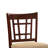 Contemporary Dining Room Counter height 5pc Dining Set Round Table w Leaf & 4x Side Chairs