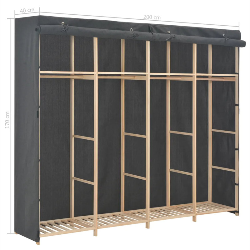 Prisco 200cm Portable Wardrobe