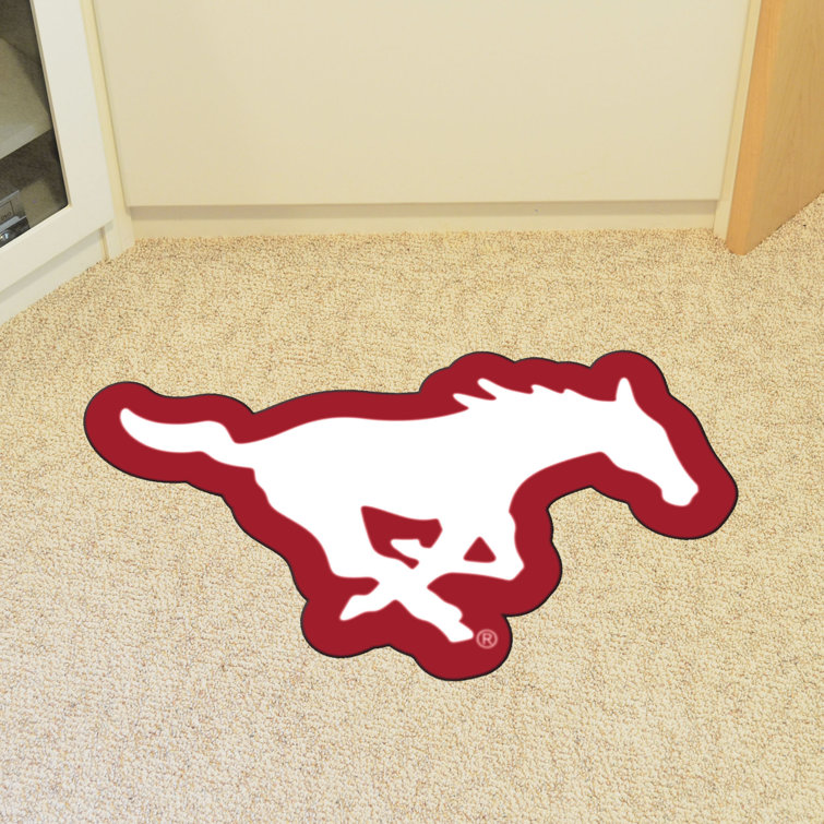 NCAA Southern Methodist University Mascot 40 in. x 30 in. Non-Slip Indoor Only Mat