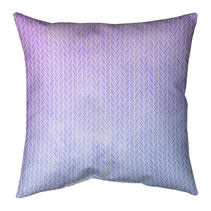 Housse et insert de coussin Katelyn Elizabeth Square, Bourre en polyester, H 26 po x l 26 po, Mauve