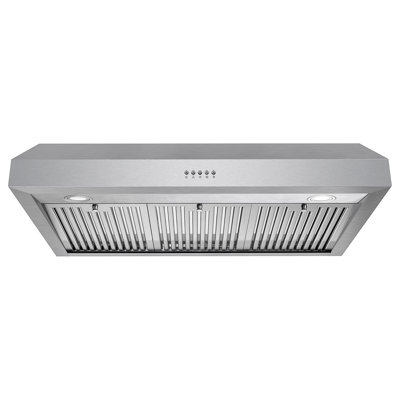 Cosmo 36 in. Haven Collection Ducted Under Cabinet Range Hood, LED Lights, Button Controls, Permanent Filters, Stainless Steel