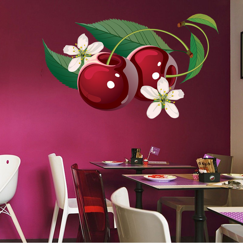 Plants & Flowers Wall Decal, 46" H x 74" W