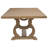 Fremont Brown Trestle Rectangular Dining Table