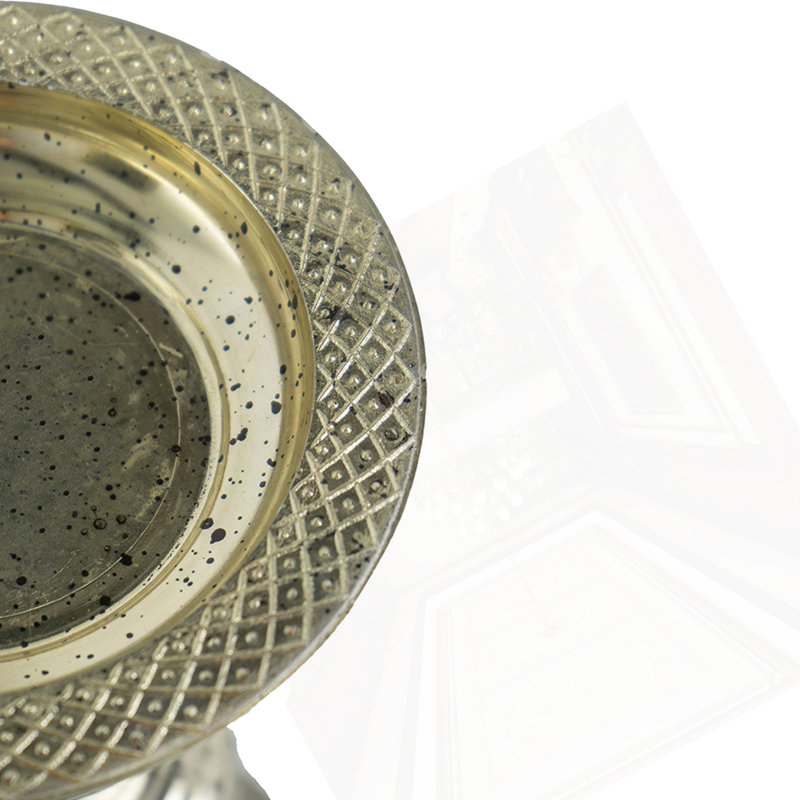 D6.1X14.8" Pillar Candle Holder, 14.8" H x 6.1" W x 6.1" D