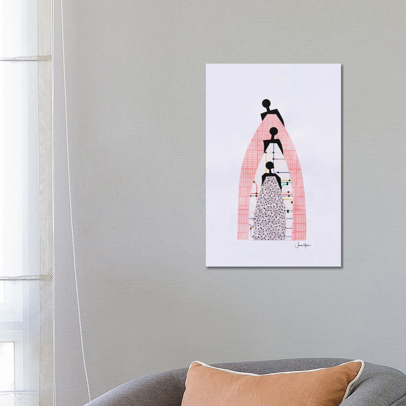 Standing On The Shoulders Of Our Ancestors by LouLouArtStudio - Wrapped Canvas Print, 66.04 cm H x 45.72 cm W x 3.175 cm D