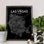 «Las Vegas City Map», reproduction d'impression sur affiche-31735241