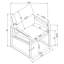 Chaise d'appoint Rosalind-1681474577