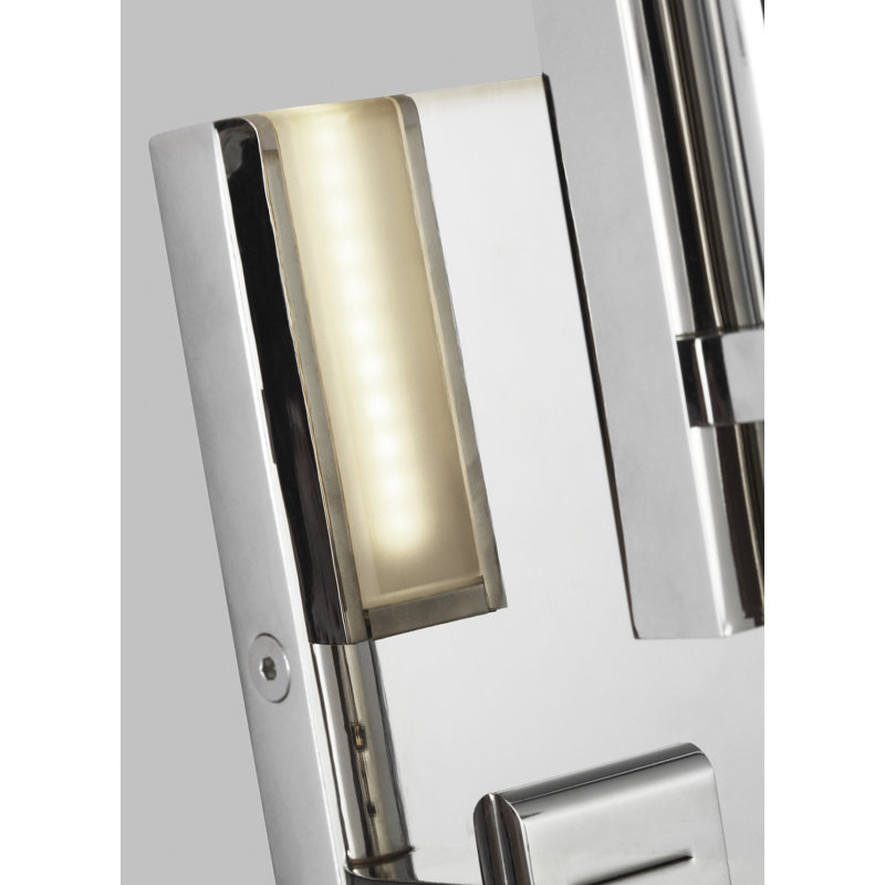 Kal 1 - Light LED Bath Sconce, Polished Nickel