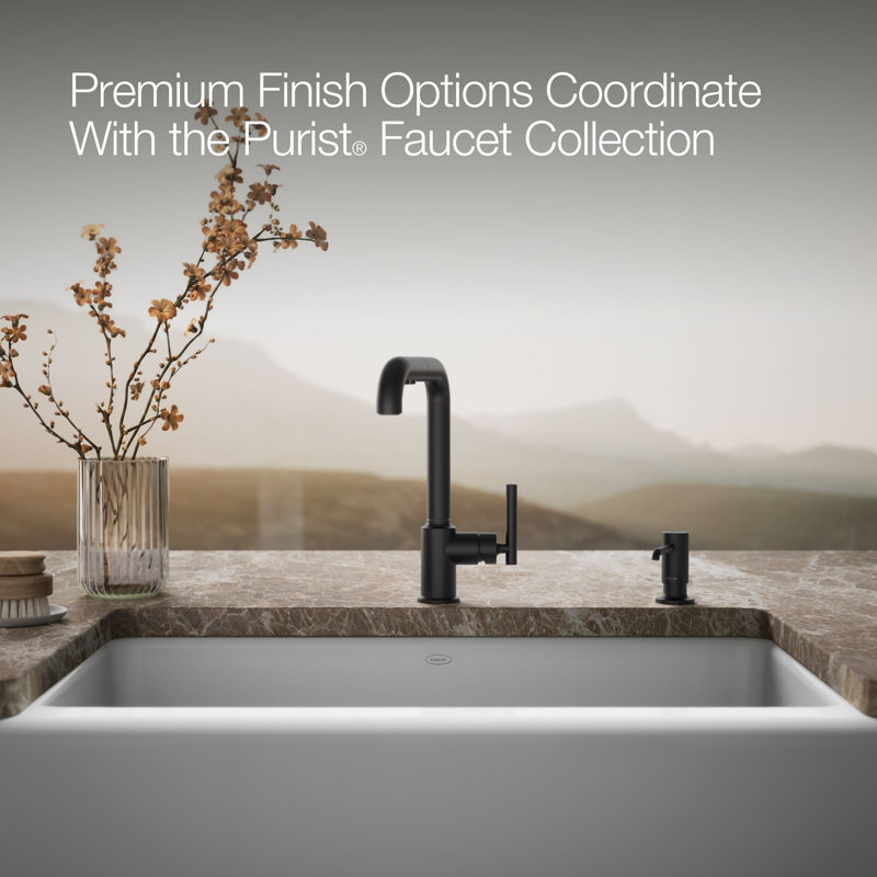 Purist Soap/Lotion Dispenser, Matte Black