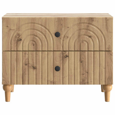 62cm W Manufactured Wood Bedside Table
