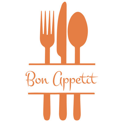 Décalcomanie murale de cuisine bon appetit