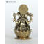 2 petites seigneurs de la bénédiction du dieu Ganesha, statue en laiton doré du temple de la maison, cadeau DDM275