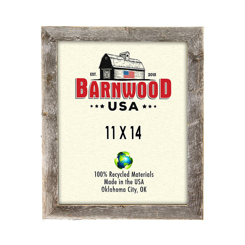 Weathered Gray Wood Matte Picture Frame, 11" x 14"
