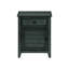 Accent Table With Blue Veneer - Practical Storage Solution For Home Decor Side Drawer Antique Living Room