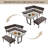 3-Piece Mdf Top Dining Table Set 47.2 In. Rectangle Table, 1  Sofa Corner Bench And 1 Bench-1253167179-1270367481
