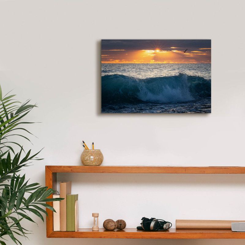 «Pelican at Dawn» par Patrick Zephyr, art mural sur toile
