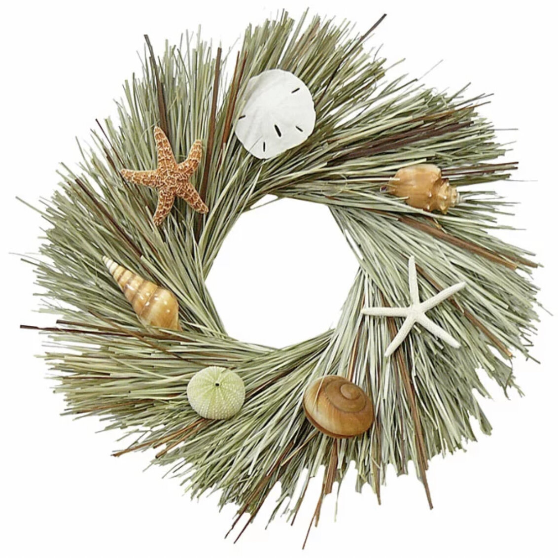 Dried Larkspur And Bear Grass Indoor Wreath