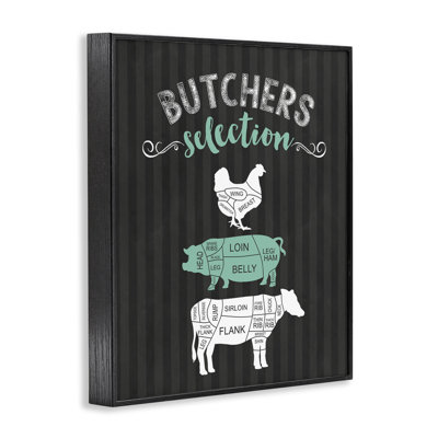 Giclée noire encadrée Butchers