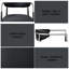 Chaise avec accoudoirs en cuir synthétique noir Gavan (ensemble de 2)
