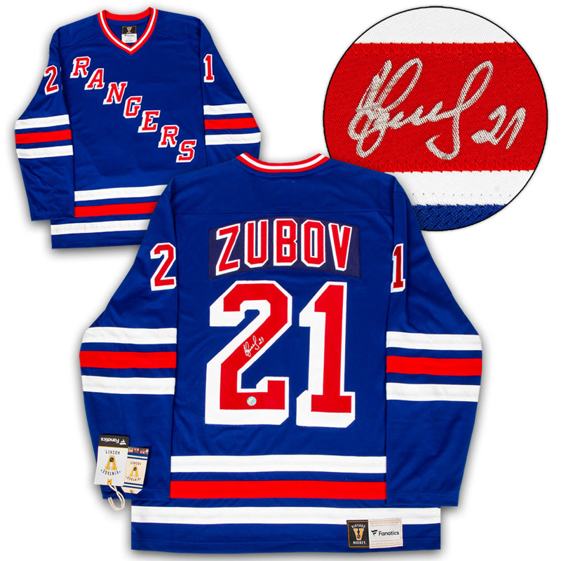 Sergueï Zubov, New York, maillots rétro signés de la FNTCS