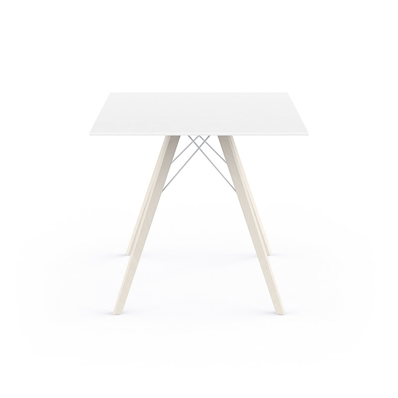 Plateau de table de salle à manger Faz, Blanc, Naturel