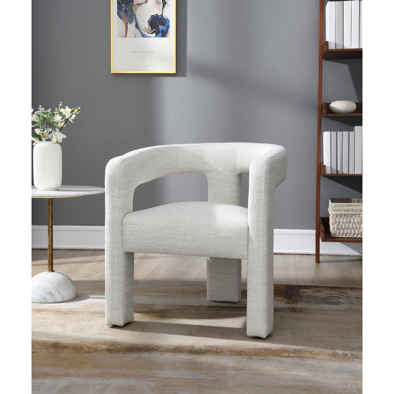 Ensemble de 2 chaises d'appoint Beige Boucle