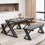 4 - Person Solid Wood Dining Set-1277273575-1277273570