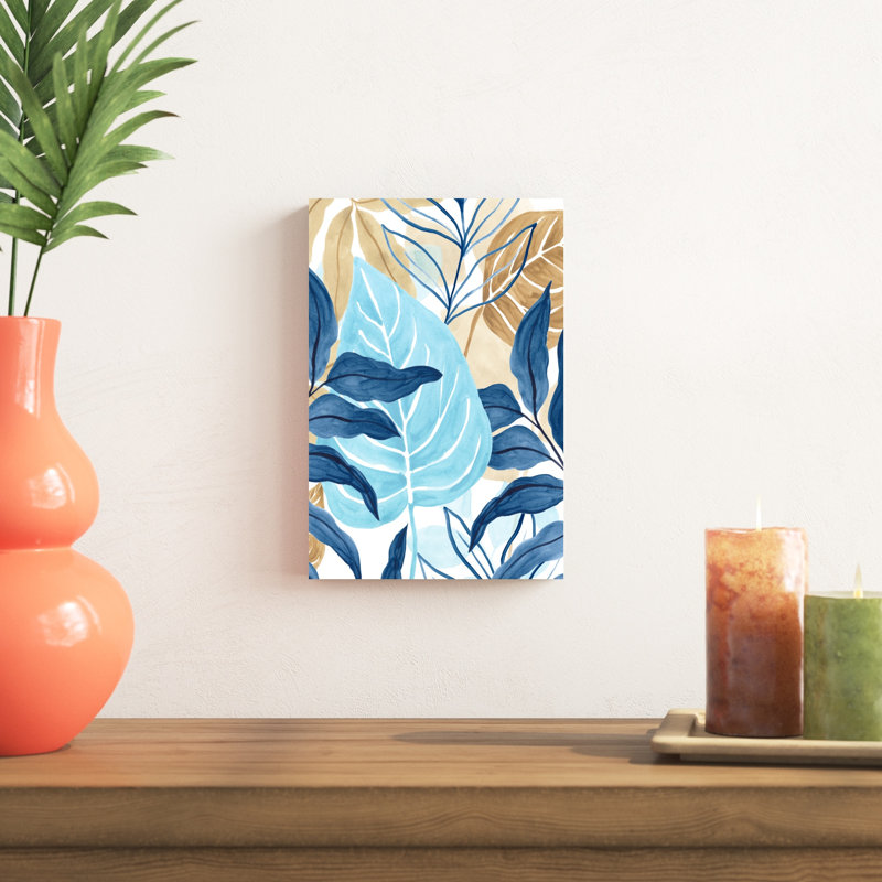Blue Jungle III, H 12 po x l 8 po x P 1,25 po