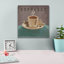 Winston Porter 'Coffee And Co 3 Teal And Grey' by Janelle Penner Canvas Wall Art, 12" x 12"