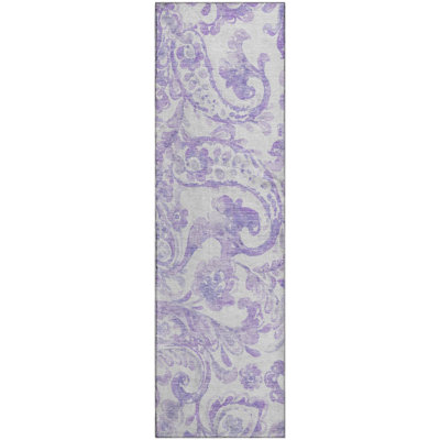 Premium Machine Washable Prisco Lavender Rug